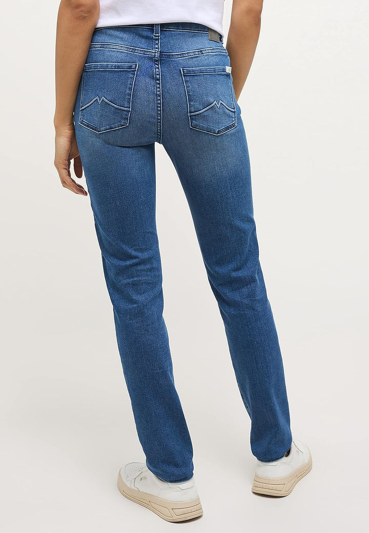 MUSTANG Damen Slim Fit Fit Crosby Relaxed Slim 27 Slim Lang Blau, 27 Slim Lang Blau