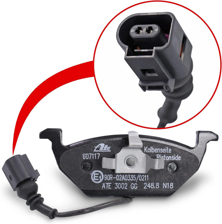 ATE Bremsenset inkl Bremsscheiben Vorne Ø 280 mm Belüftet + Hinten Ø 230 mm Voll und Bremsbeläge Vor