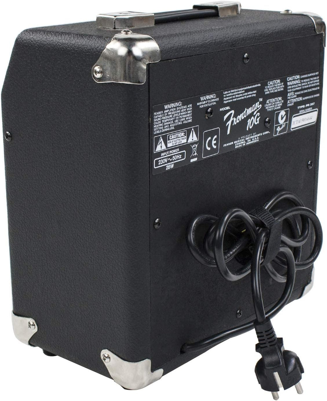 Fender Frontman 10G Combo Gitarrenverstärker & Professional Series Instrumentenkabel – 10 ft / 3 m G