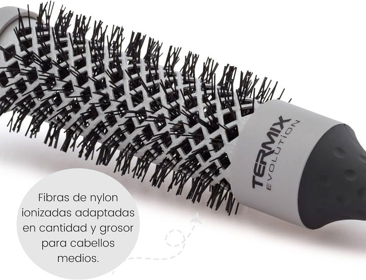 Termix Evolution Basic. Professionelle, thermische Rundhaarbürste mit ionisierter Hochleistungsfaser