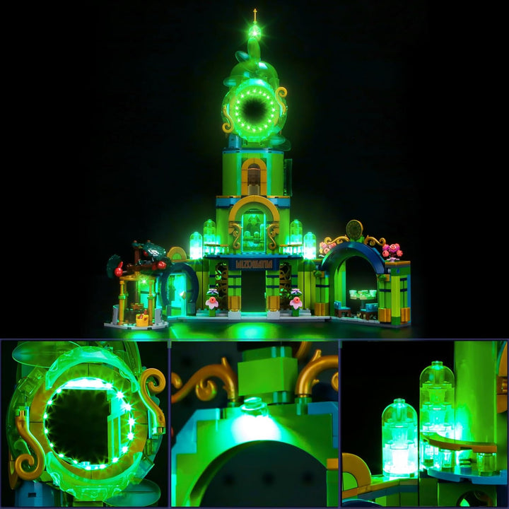 LocoLee Licht Set Kompatibel mit Lego Willkommen in Emerald City 75684, Nur Lichter Set, Licht Beleu