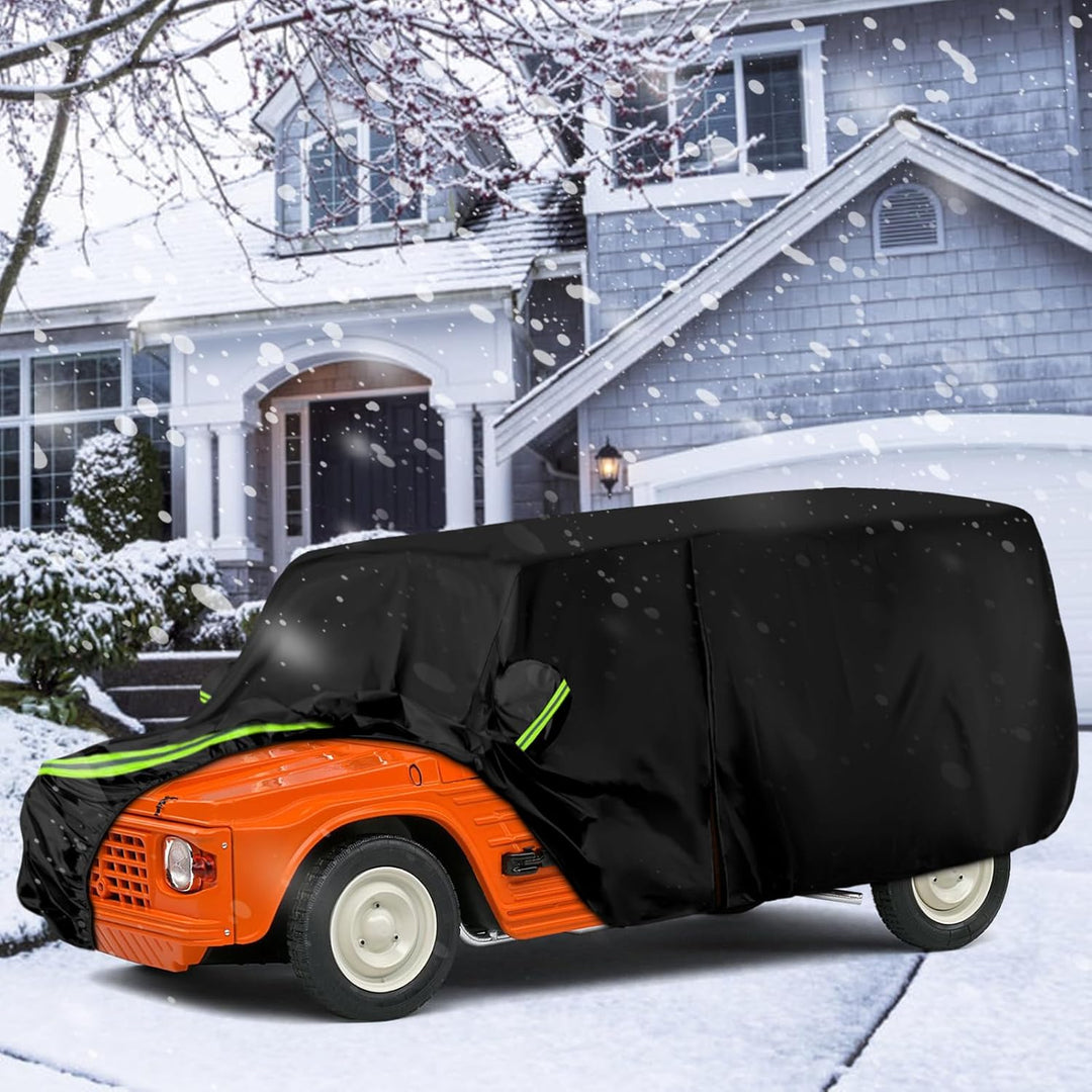 Autoabdeckung Passend für Citroen Mehari 1968-1988, wasserdichte Vollgarage Autoplane mit Reissversc