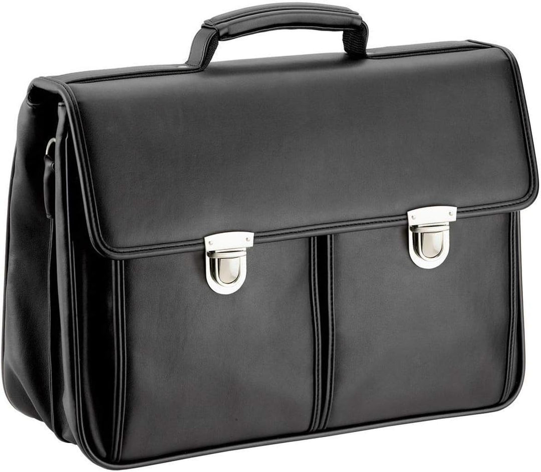 Aktentasche-Arbeitstasche-Umhängetasche Tasche-Schwarz 41 x30x15cm–Bowatex