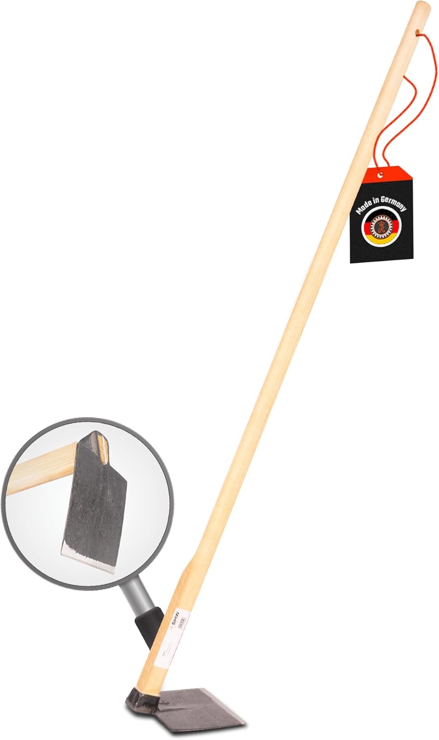 SHW-FIRE Regensburger Gartenhacke - Breitblatt - 135cm Eschenholzstiel, scharf geschmiedet