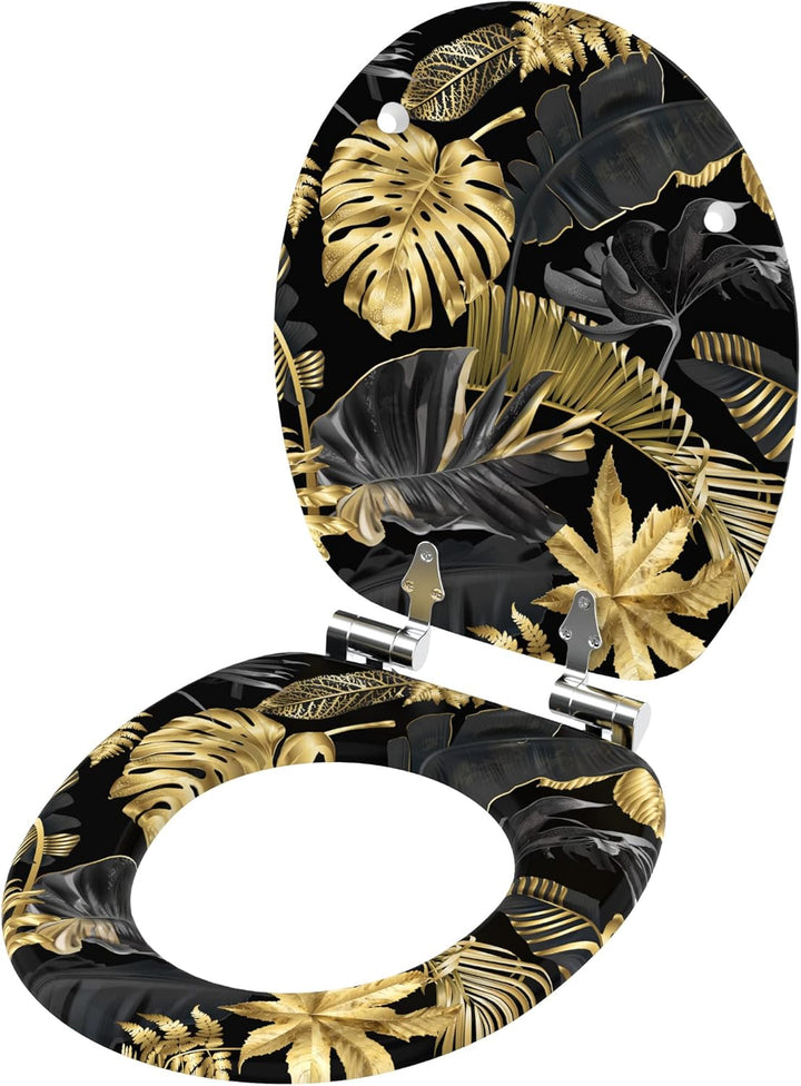 Sanilo WC Sitz, viele schöne schwarze Toilettendeckel zur Auswahl, hochwertige und stabile Qualität