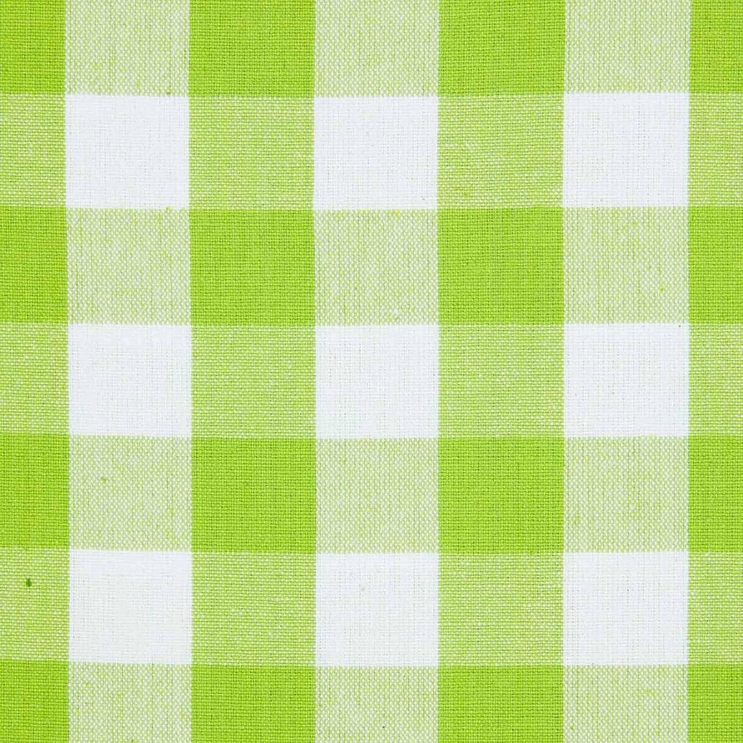 Homescapes blickdichter Ösenvorhang, grün-weiss Karierter Dekoschal mit traditionellem Karo-Muster i