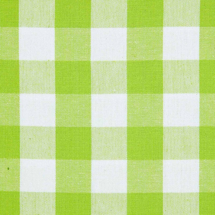 Homescapes blickdichter Ösenvorhang, grün-weiss Karierter Dekoschal mit traditionellem Karo-Muster i