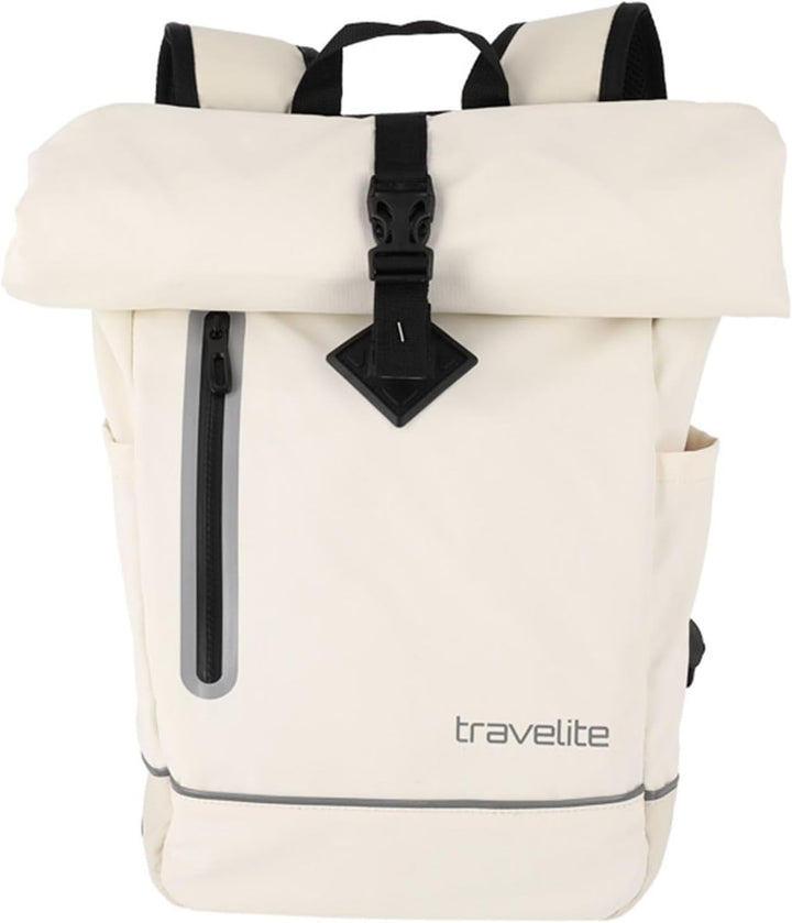 Travelite Unisex Basics Roll-up Rucksack Casual (1er Pack), Beige