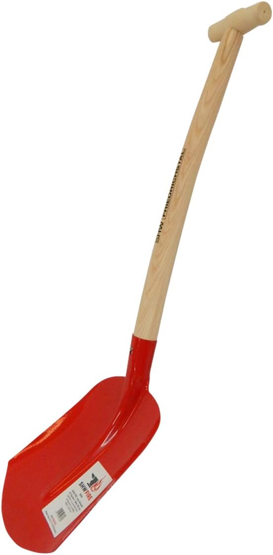 SHW-FIRE Autoschaufel - Gehärteter Stahl, 63cm Stiel mit T-Griff, Ideal für den Notfall und den Tran