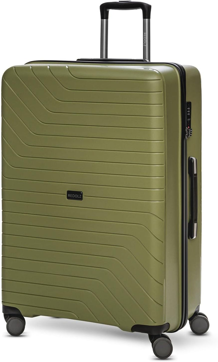 REDOLZ Hartschalen Check-in Koffer | Grosser XL Trolley 50 x 30 x 75 cm aus hochwertigem, leichtem P