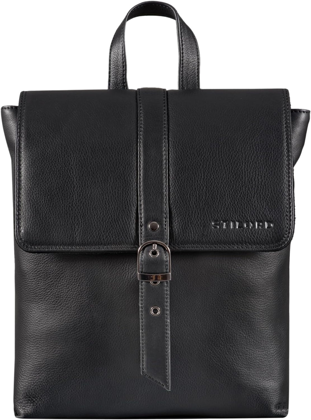 STILORD 'Mathilda' Damen Daypack Lederrucksack Business Rucksack für Arbeit Office Uni Schule Elegan