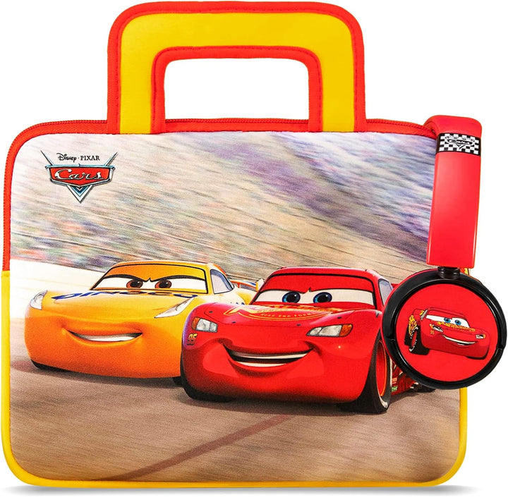 Pebble Gear Disney Pixar Cars Kids Tablet-Tasche & Kopfhörer, kindersichere Lautstärkebeschränkung,