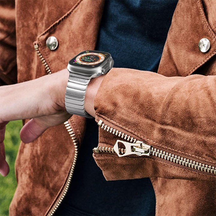 NewWays 38mm 40mm 41mm Kompatibel mit Apple Watch Armband,Edelstahl Gliederarmband ErsatzarmbÀnder G