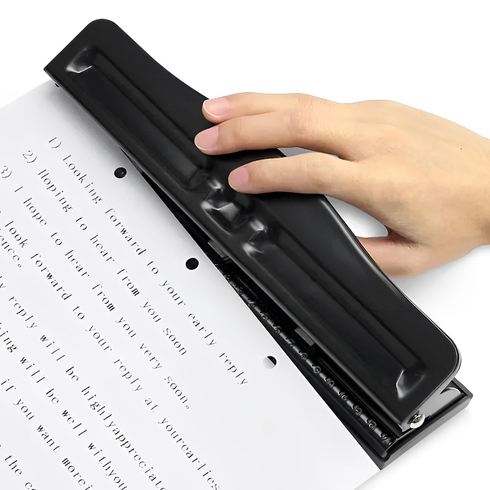 Locher Binder Puncher, Universal Desktop Locher 4 Loch Verstellbarer Locher 10 Blatt Locher Kapazitä