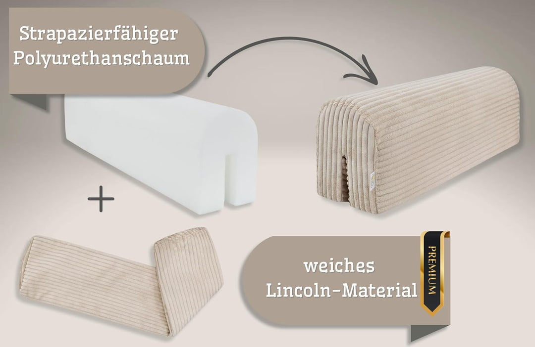 Bettkantenschutz für Kinderbetten 90 cm - Schutz für Bettrahmen Baby Bett rausfallschutz für boxspri