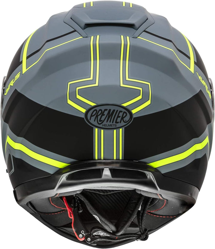 Premier Helm VYRUS ND Y Grey BM,GRAU/Fluo GELB/SCHWARZ,M