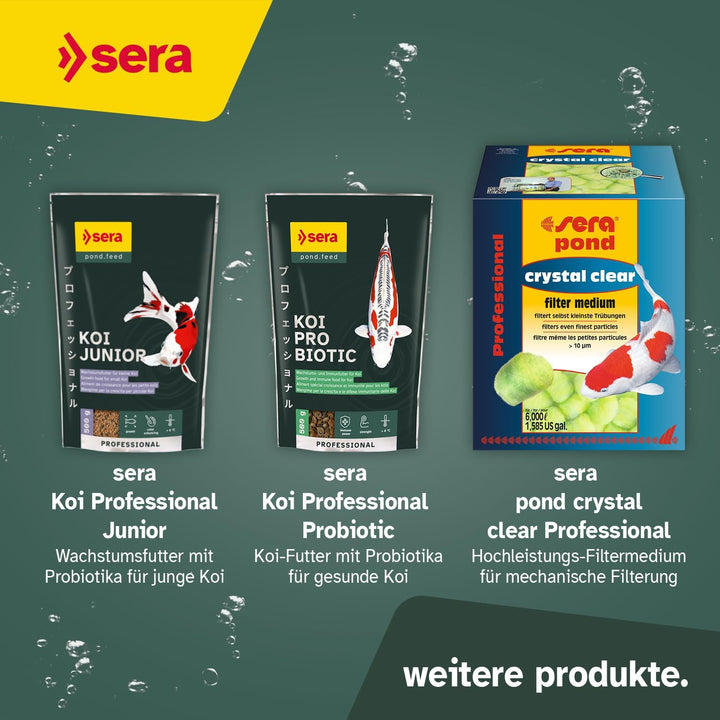 sera KOI Professional Spirulina Farbfutter 7 kg (21L) | Koi-Fischfutter für perfekte Farben| Für Tem