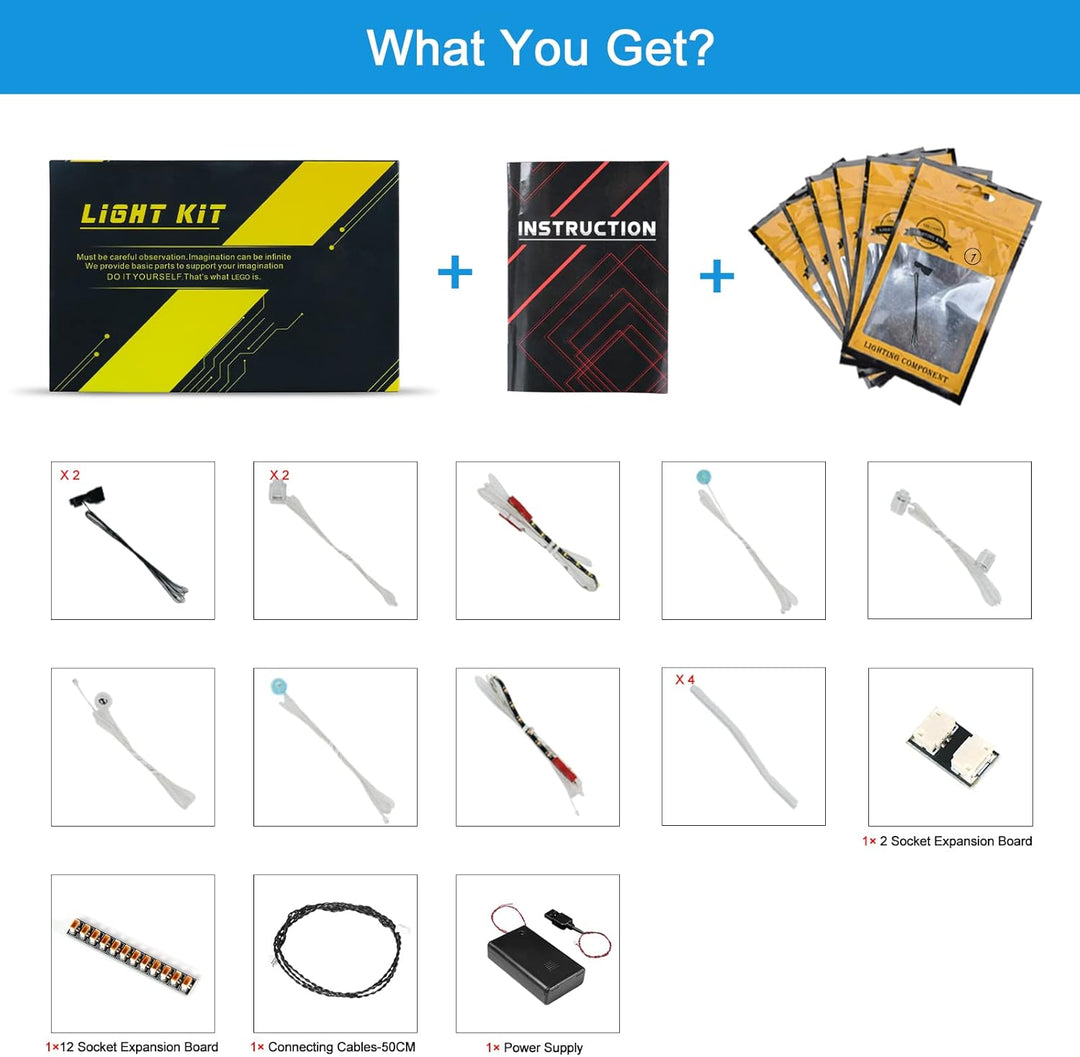 LocoLee Led Licht Set Kompatibel mit Lego Wildblumenstrauss-Set, Led Beleuchtungs Set Compatible wit