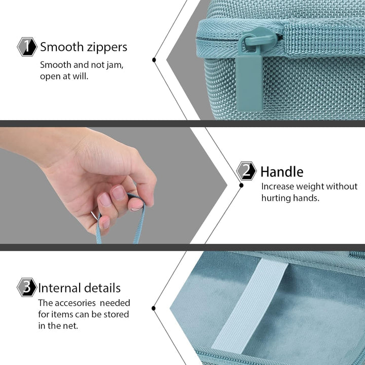 co2CREA Hart Tasche für Canon SELPHY Square QX10 Tragbarer Fotodrucker kompatibel für Druck-Set XS-2