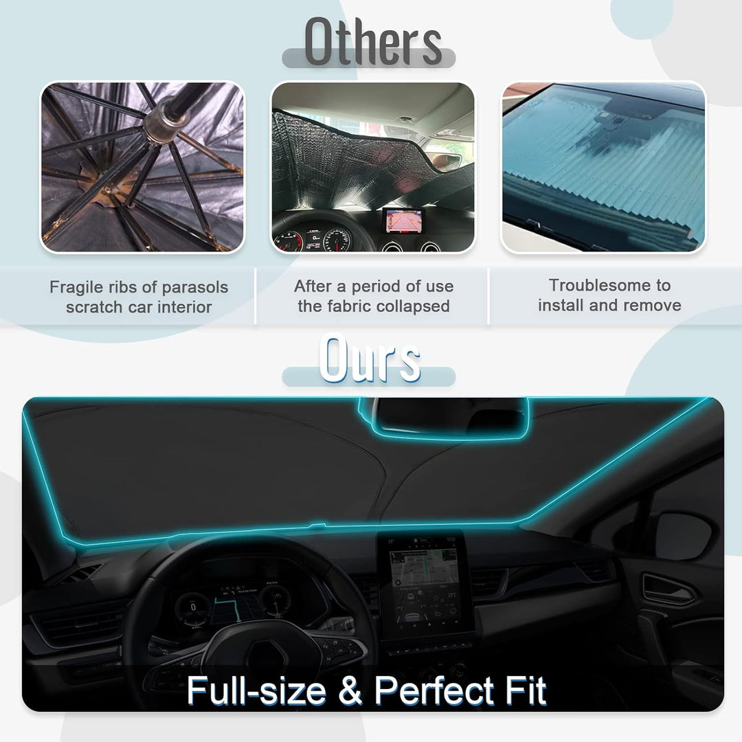 CDEFG Kompatibel mit Renault Captur 2 2020-2022 2023 E-Tech Hybrid RS Line Sonnenschutz Abdeckungen