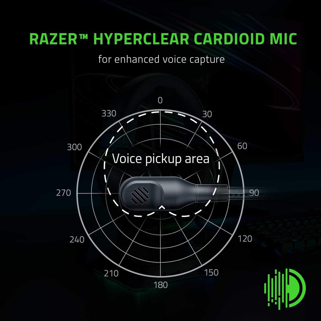 Razer BlackShark V2 X Gaming-Headset: 7.1 Surround Sound – 50 mm Treiber – Memory-Schaumstoff-Kissen
