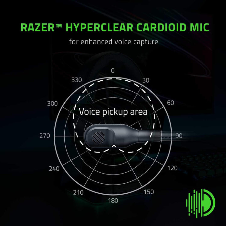 Razer BlackShark V2 X Gaming-Headset: 7.1 Surround Sound – 50 mm Treiber – Memory-Schaumstoff-Kissen