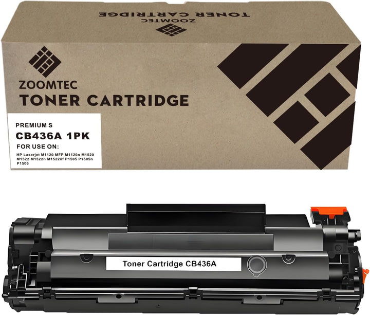 ZOOMTEC Sustitución para HP CB436A 36A Toner Cartuchos Pour HP Laserjet M1520 P1505 P1505n P1506 M11