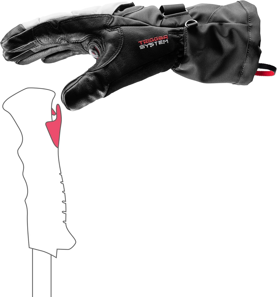 LEKI Griffin Thermo 3D Handschuhe Skihandschuhe Fingerhandschuhe black-graphite-sand EU 10, black-gr