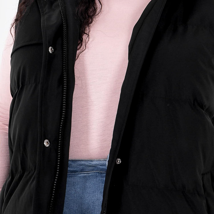 Lovedrobe Damen Ladies Womens Gilet Sleeveless Winter Jacket Coat Body Warmer Plus Size with Belt Po