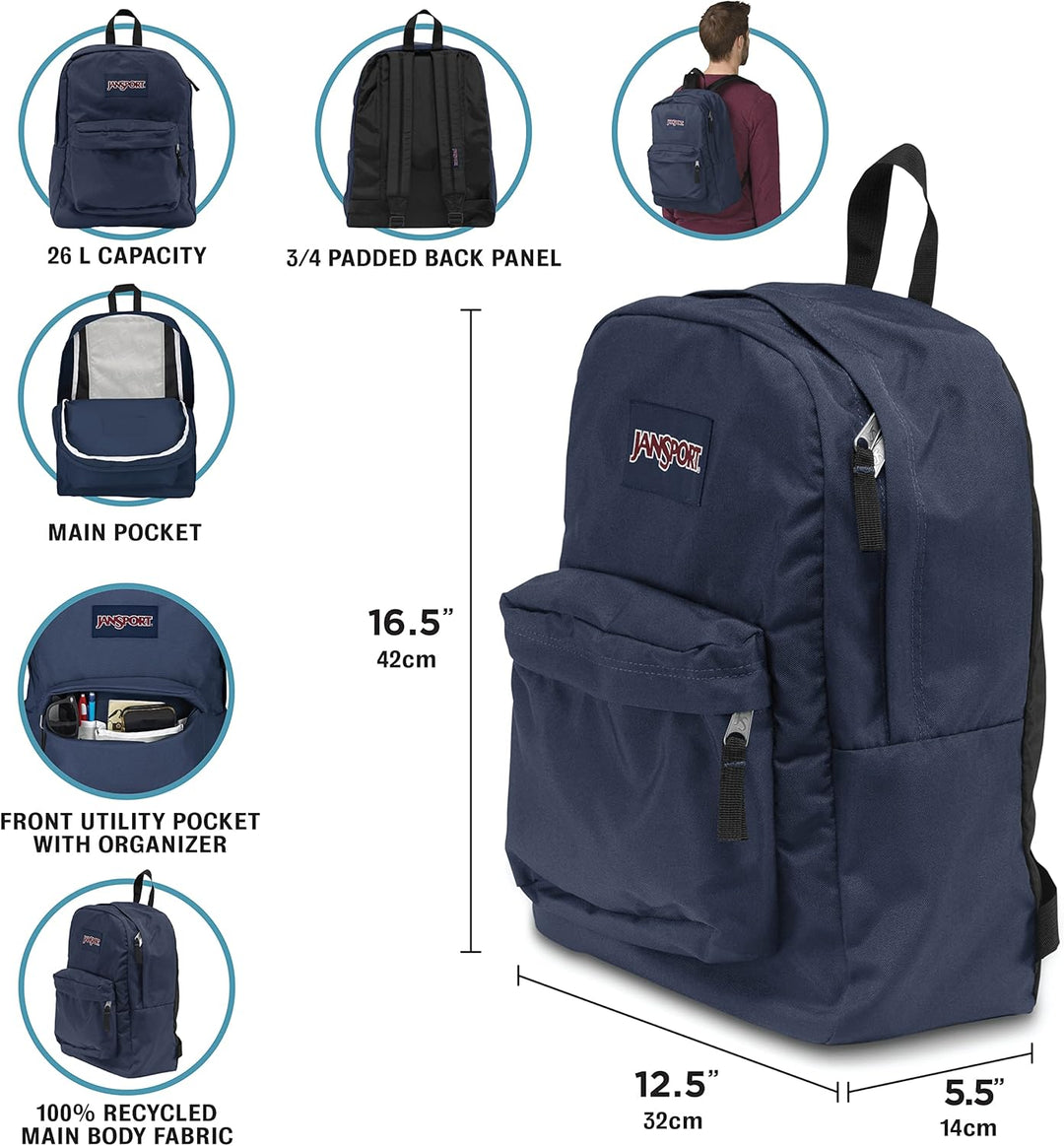JanSport Rucksack Superbreak, 25 liter Red Tape, Red Tape
