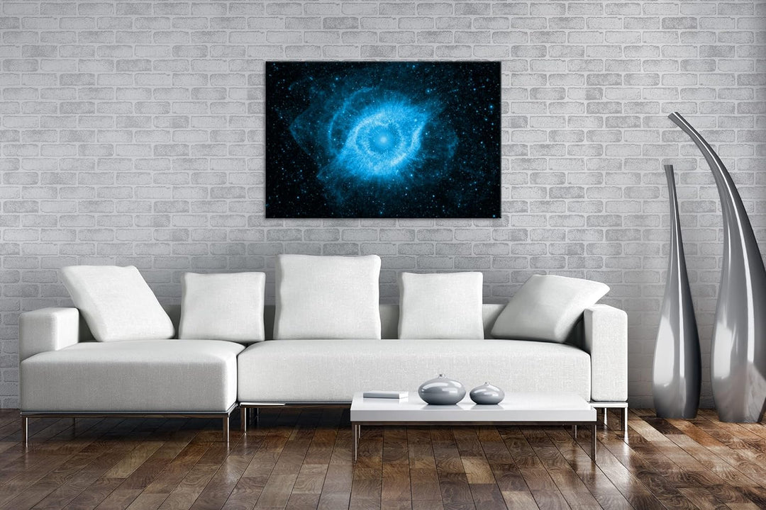 deyoli Überreste einer Supernova Format: 80x60 Effekt: Monocrome Blau als Leinwand, Motiv fertig ger