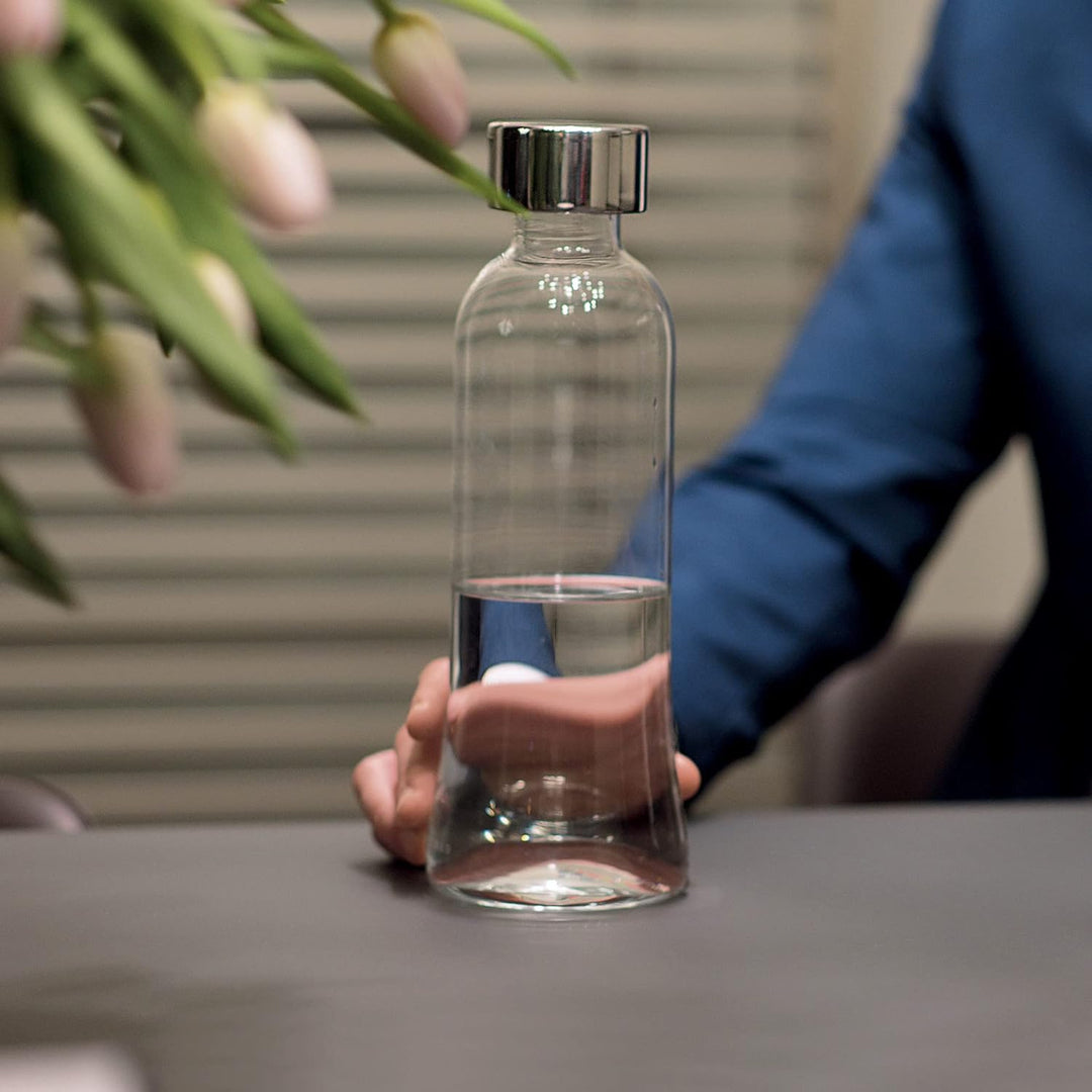 Guzzini - Icons, Glasflasche "100" 1L. - Transparent, Ø9,5 x h27 cm | 1000 cc - 11500000, Transparen
