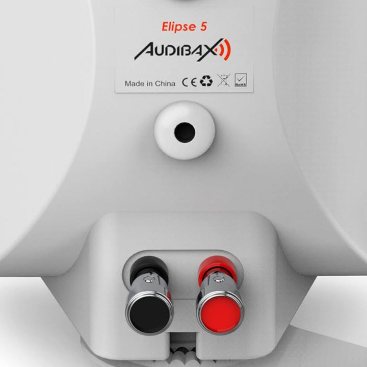 Audibax Elipse 5 Altavoces Sonorización HiFi 5" 2 Vías Con Soporte Pared. Blancos Pareja