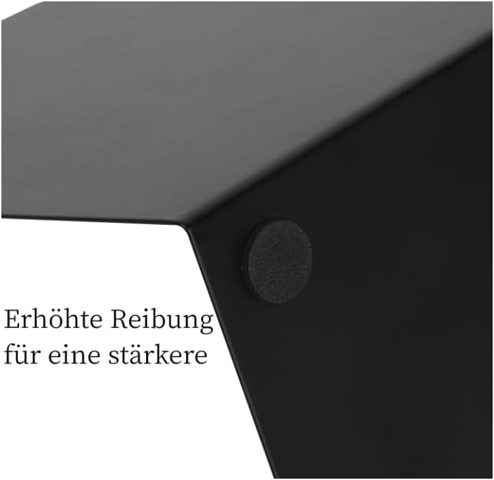 Deefongo 12 Stück Buchstütze, 20.5x13.5x9.3cm, Buchstützen aus Metall, Schwere Buchstütze für Büro S