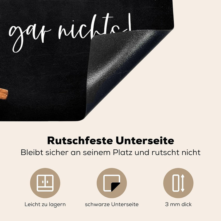 KitchenYeah© Herdabdeckplatte Einteilig Küche Kochfeld Abdeckung Ceranfeld Herdplattenabdeckung Aufr