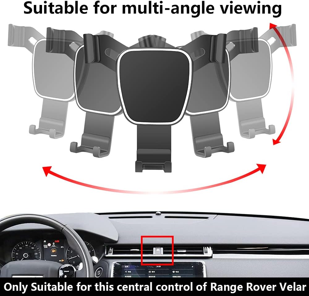 LUNQIN Auto Handyhalterung für 2018-2022 Land Rover Range Rover Velar SUV Auto Zubehör Navigation Ha