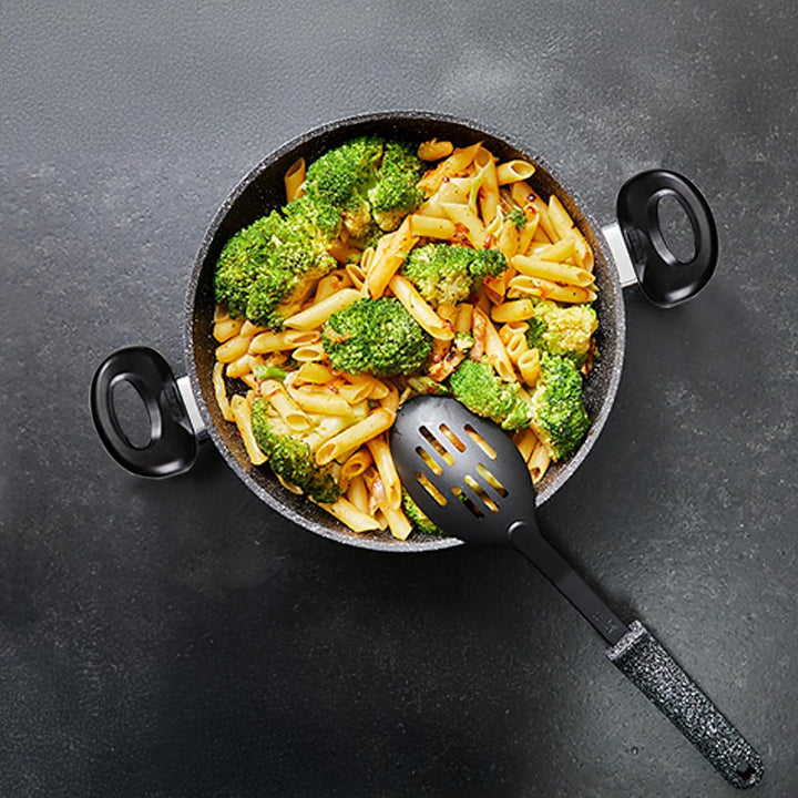 STONELINE® Made in Germany Servierpfanne 28 cm, auch für öl- und fettfreies Braten, Kratzfeste Antih