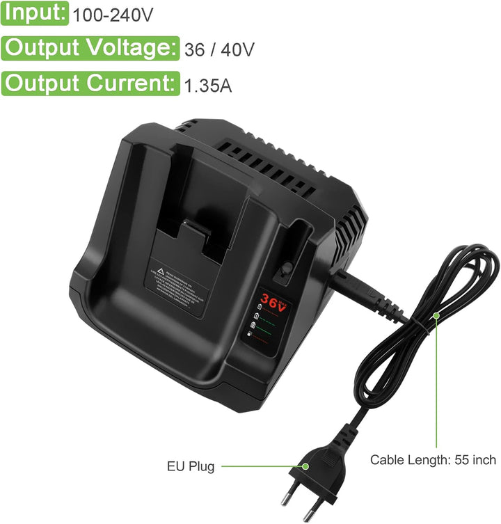 ADVTRONICS LCS36 / LCS40 Ladegerät BDC2A36 LCS36 LCS40 für 36V Akku BL2536 BL20362 LBX2040 LBX36 LBX