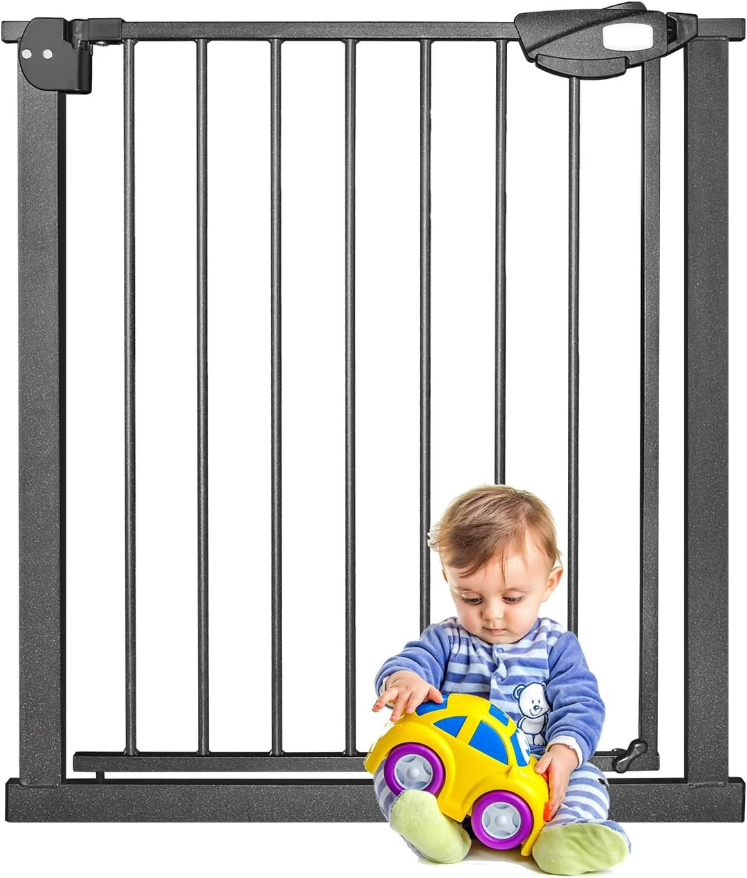 YARDIN Türschutzgitter Treppenschutzgitter ohne Bohren, 75-85cm Türgitter Baby Absperrgitter, Kinder