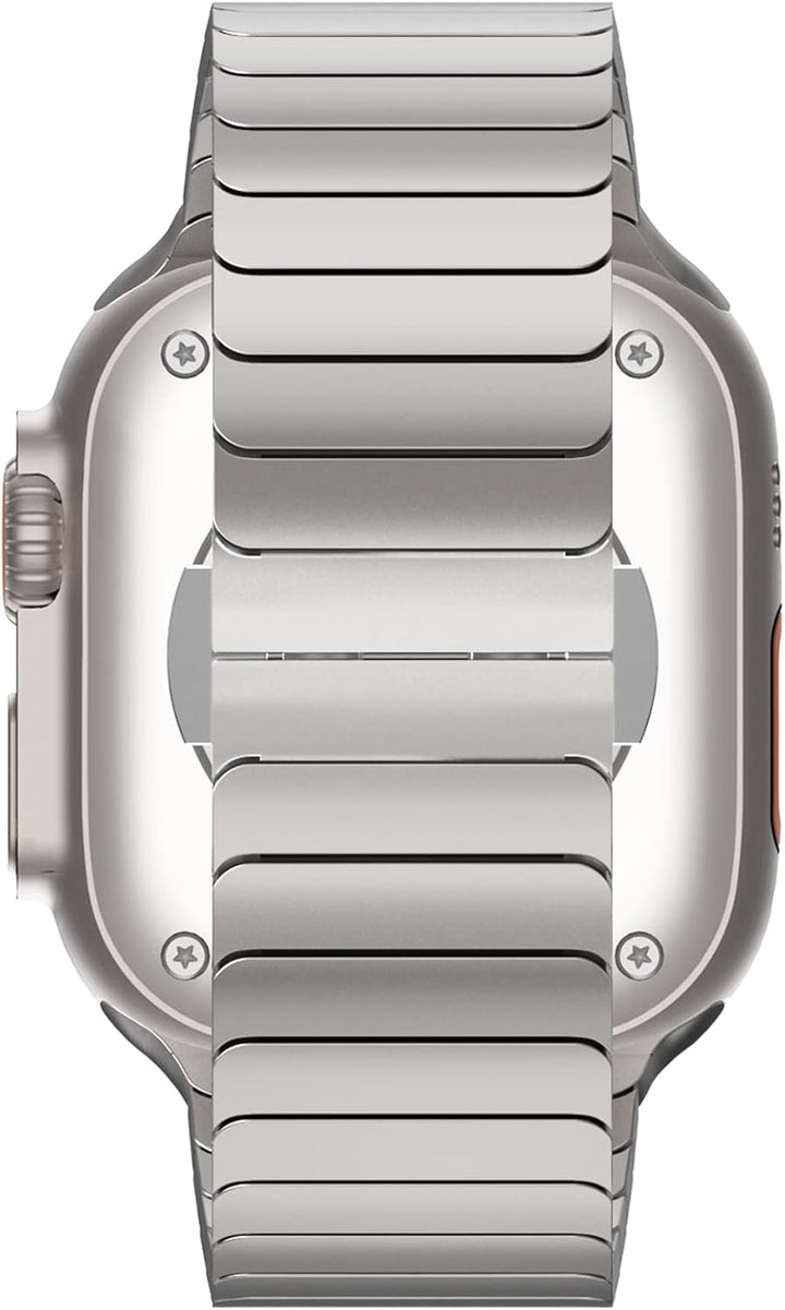 KADES Kompatibel mit Apple Watch Armband , Herren Damen Edelstahl Gliederarmband für iWatch Ultra 2/