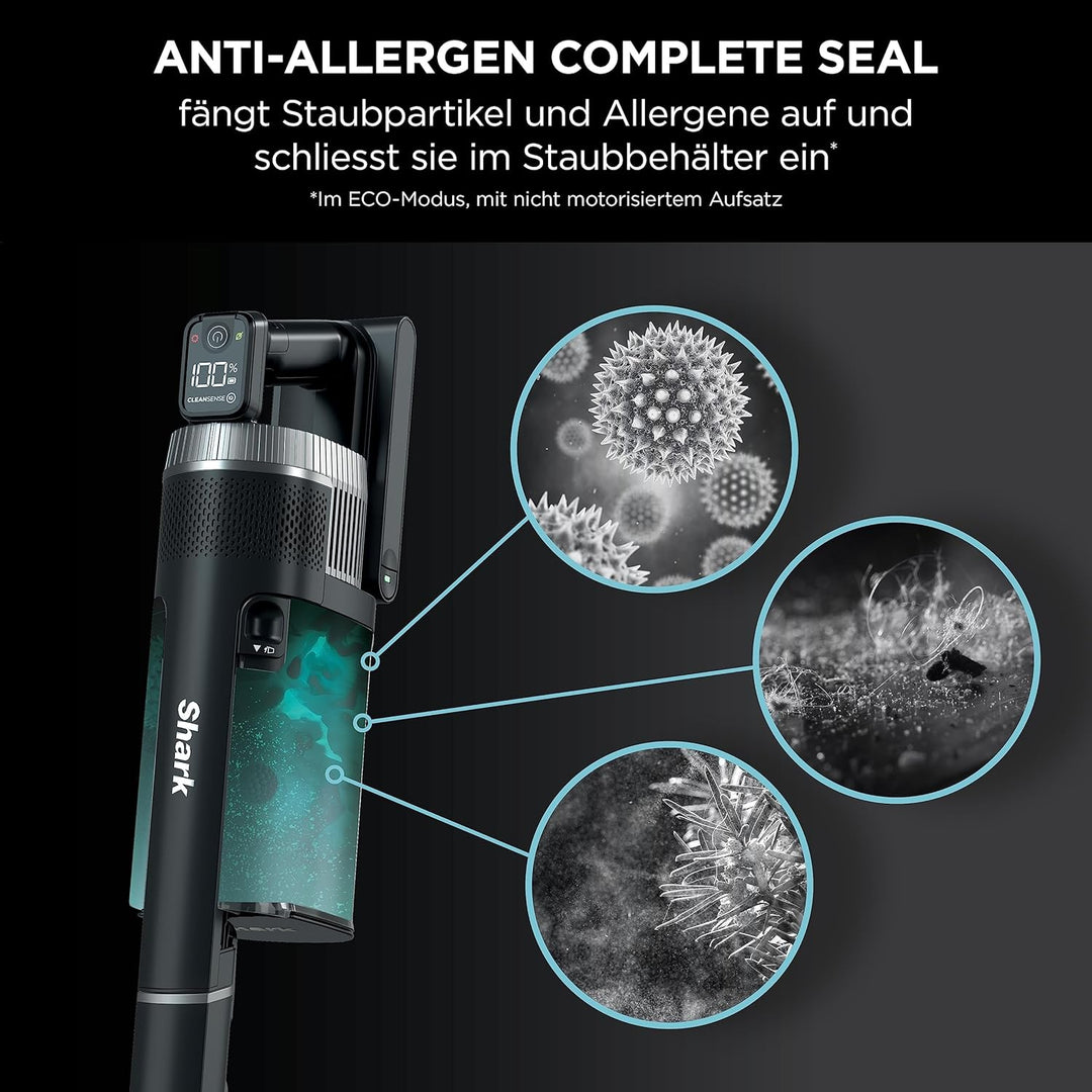 Shark Stratos kabelloser Akku-Staubsauger, PowerFins Plus, 120 Min Laufzeit, Anti-Hair-Wrap- & Clean
