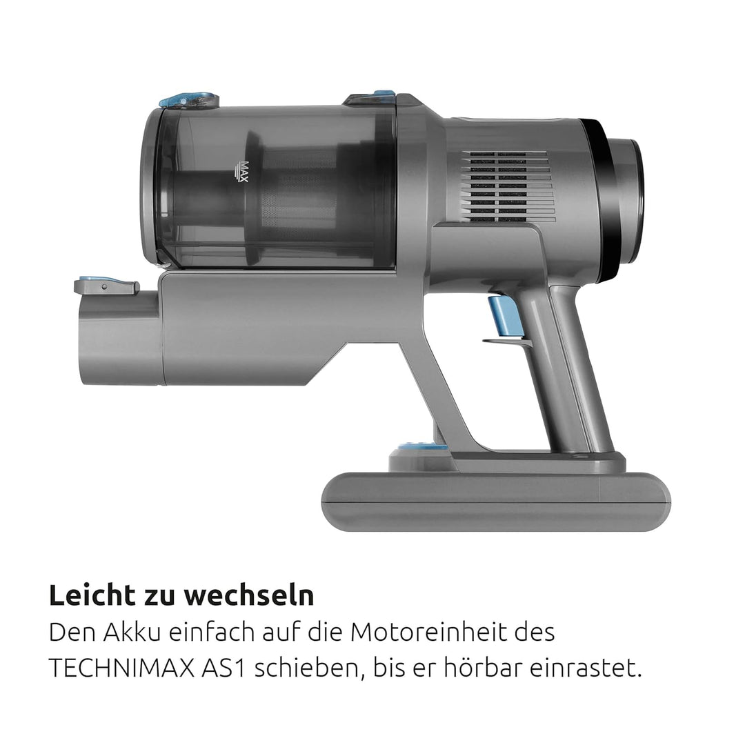 TechniSat Ersatzakku 2.500 mAh für TECHNIMAX AS1 (Lithium-Ionen Akku mit 28.8 V, für Akku-Staubsauge