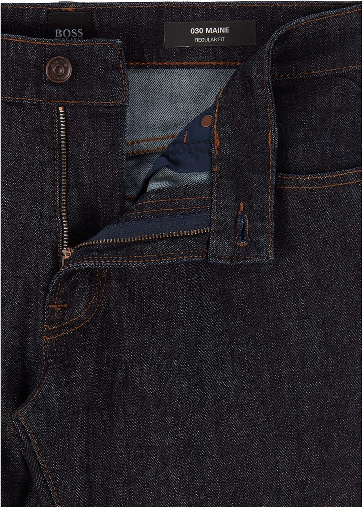 BOSS Herren Maine Bc-c Straight Jeans 36 Dark Blue408, 36 Dark Blue408