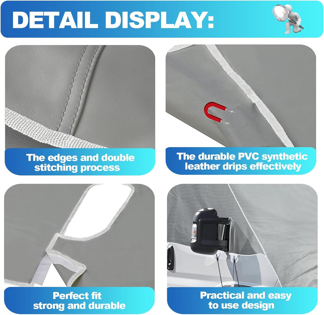 Sonnenschutz FIAT Ducato Wohnmobil |Typ 250 |Ab 2006| Wohnmobil Thermomatte 600D Oxford-Tuch, Anti-K