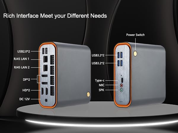 Sharevdi 12th Gen Mini PC, Mini Desktop PC with In-tel Core i5 12450H up to 4.40GHz(8 Cores 12 Threa