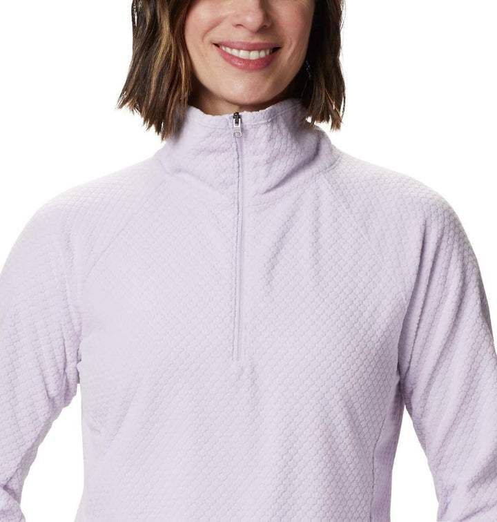 Columbia Fleecejacke mit halbem Reissverschluss für Damen, GLACIAL IV PRINT, AK1130 S Pale Lilac Qui