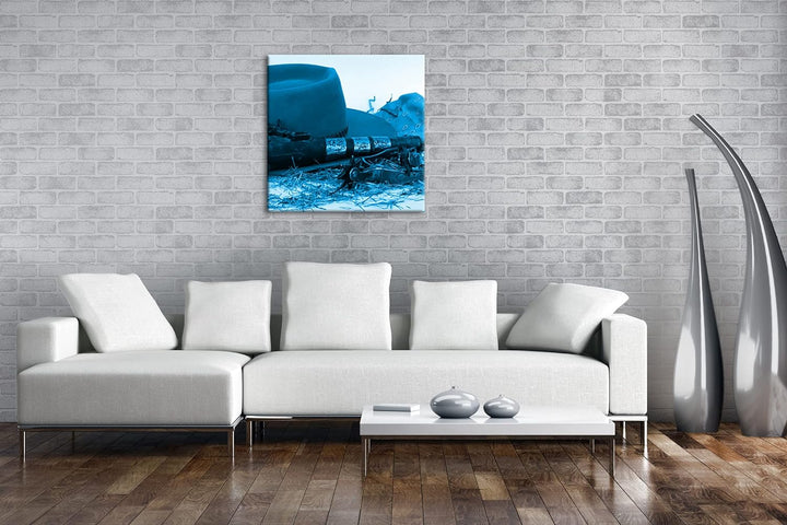 deyoli Wilder Westen Format: 70x70 Effekt: Zeichnung als Leinwandbild, Motiv auf Echtholzrahmen, Hoc