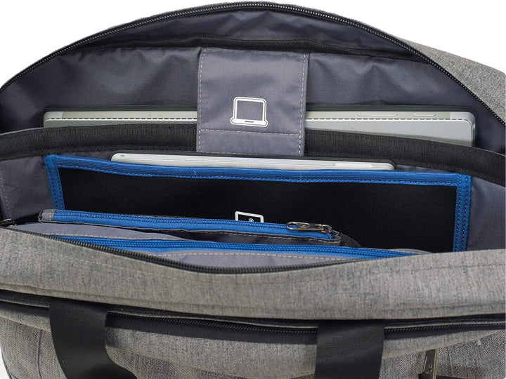 Invicta Bürotasche — Blau — Laptop hält bis zu 15.6 „— Schultergurt — Herren Damen Einheitsgrösse Br