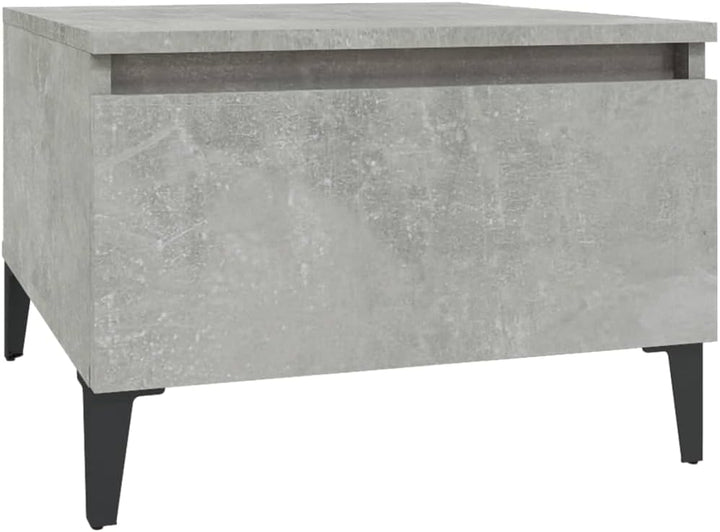 FIRBNUS Beistelltische 2 STK. Betongrau Beistelltisch Sofa Beistelltisch mit Schublade Beistelltisch