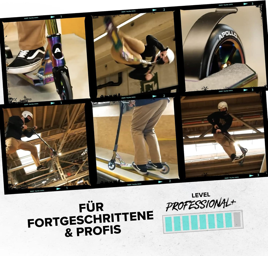 Apollo Stunt Scooter - Genesis Pro X Competition | High End Stuntscooter, ABEC 9 Kugellagern | Trick